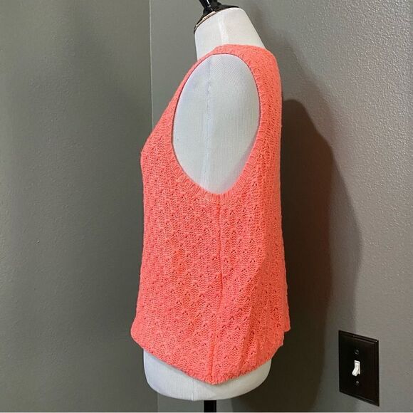 Forever 21 Neon Orange Sherbet Sleeveless Knit Top - Picture 4 of 9